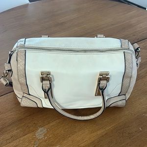 Aldo summer cream and beige large purse.